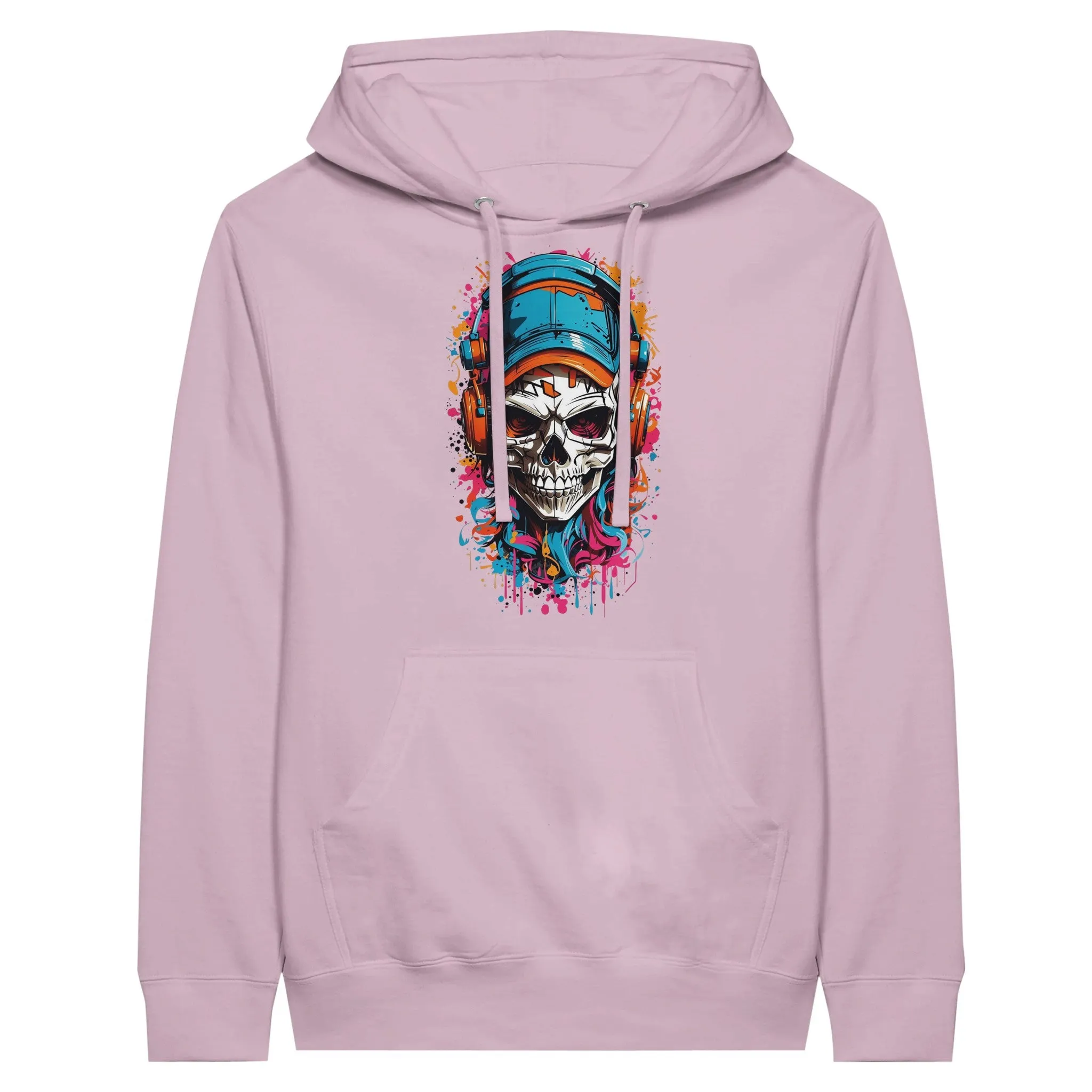 Urban Graffiti Skull Unisex Pullover Hoodie