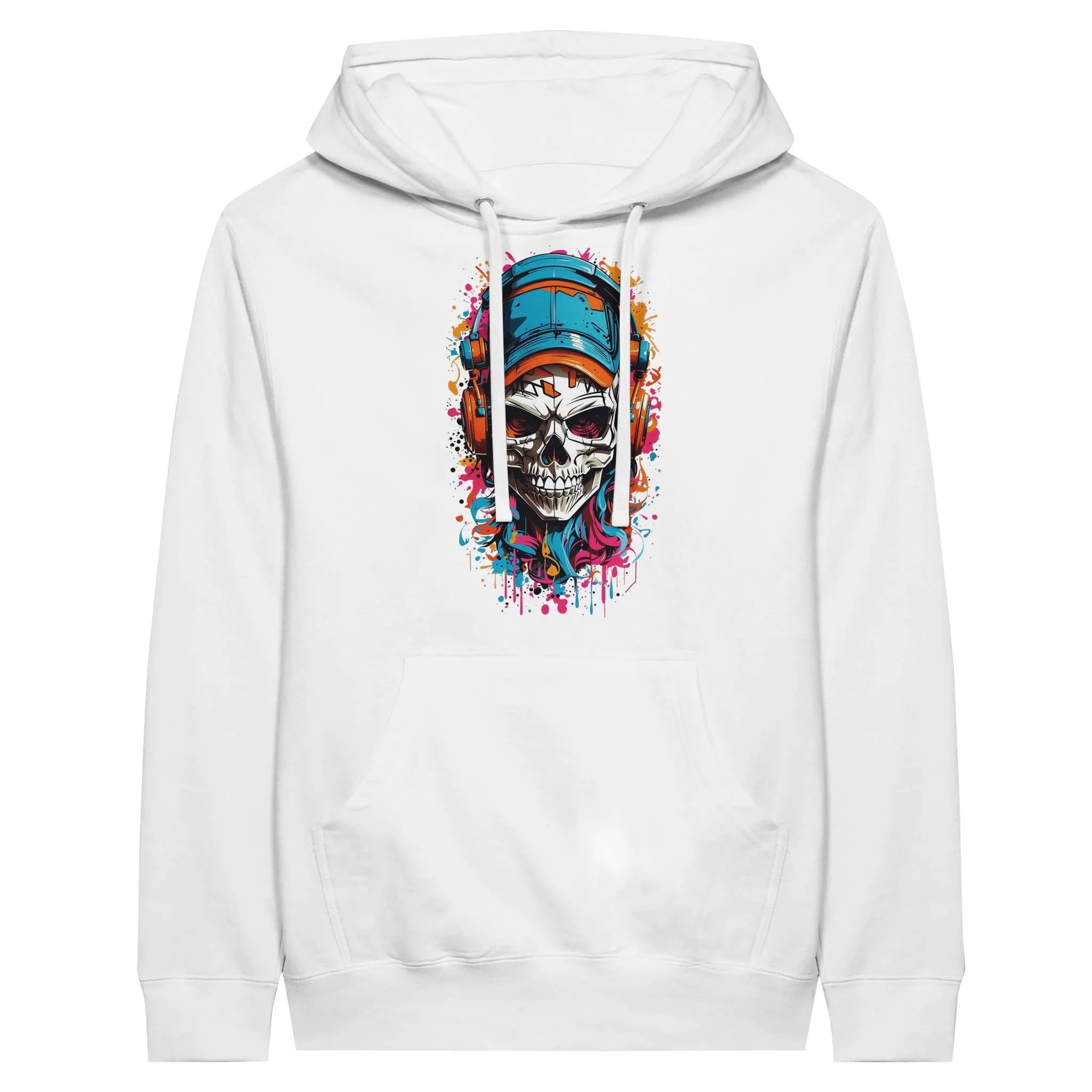 Urban Graffiti Skull Unisex Pullover Hoodie