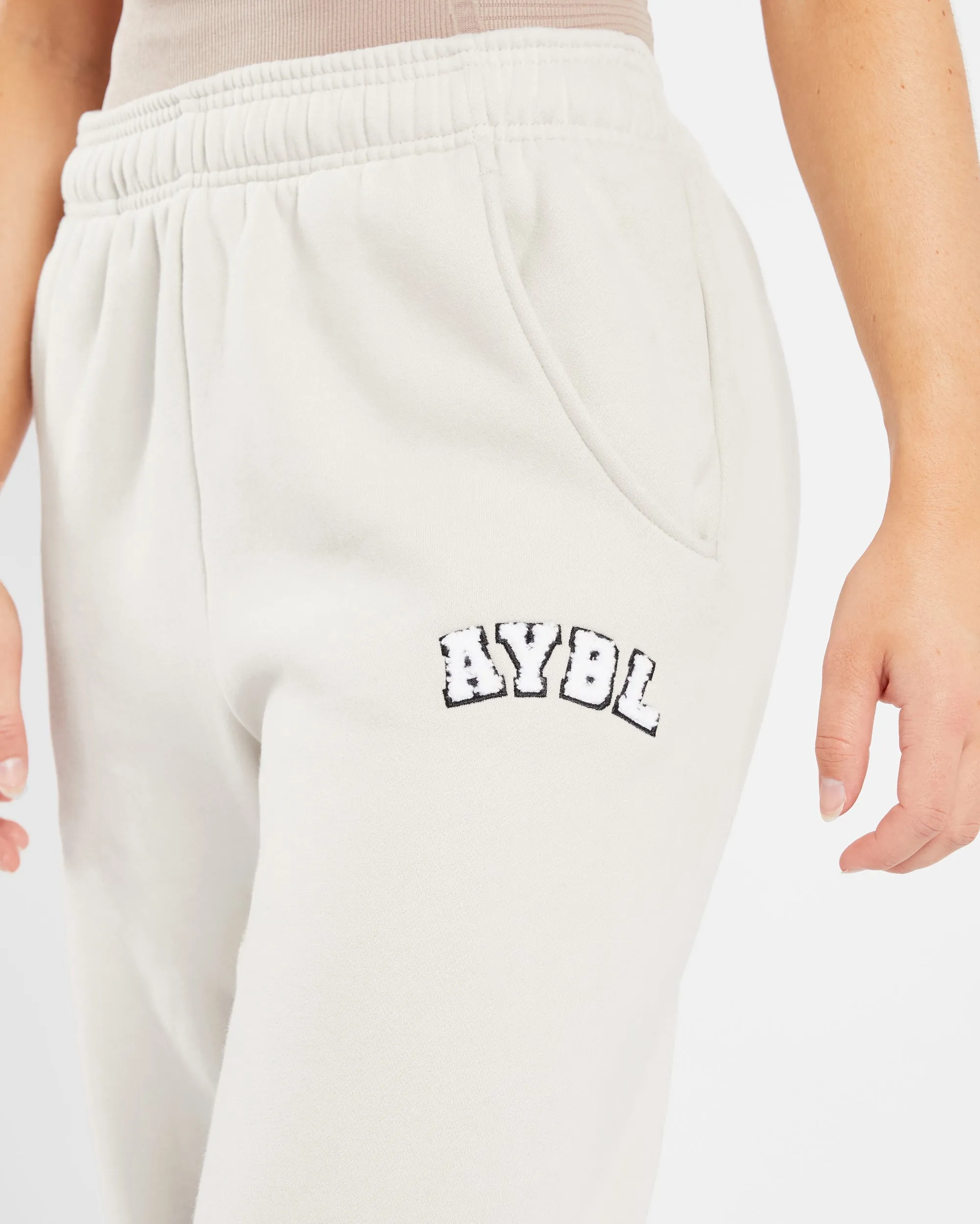 Varsity Oversized Joggers - Sand