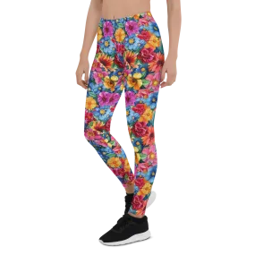 Watercolor Flower Leggings