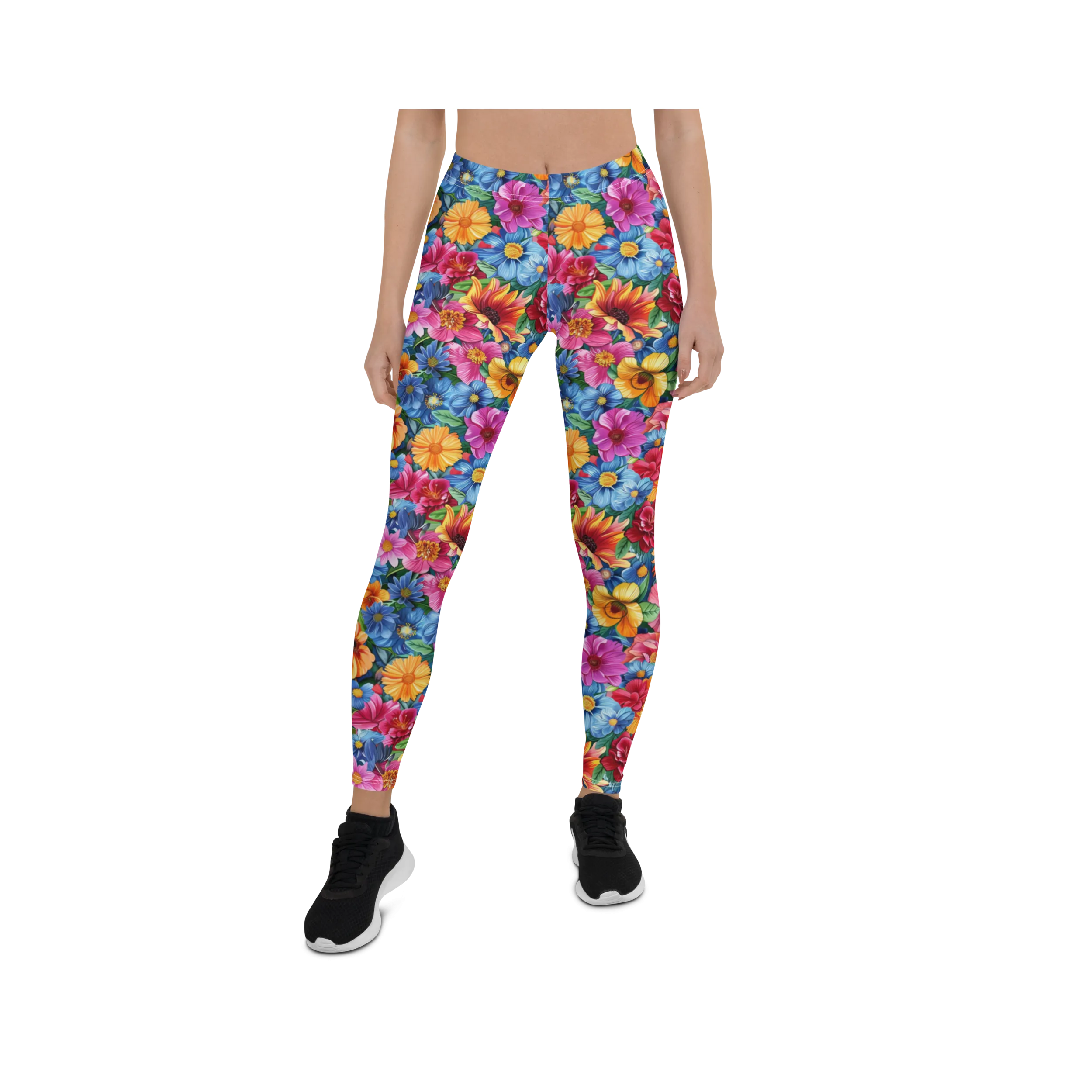 Watercolor Flower Leggings