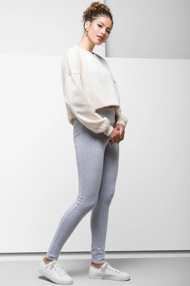 Wide Waist Leggings Grey