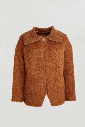 Willma Coat Suri Alpaca & Wool Color Cafe