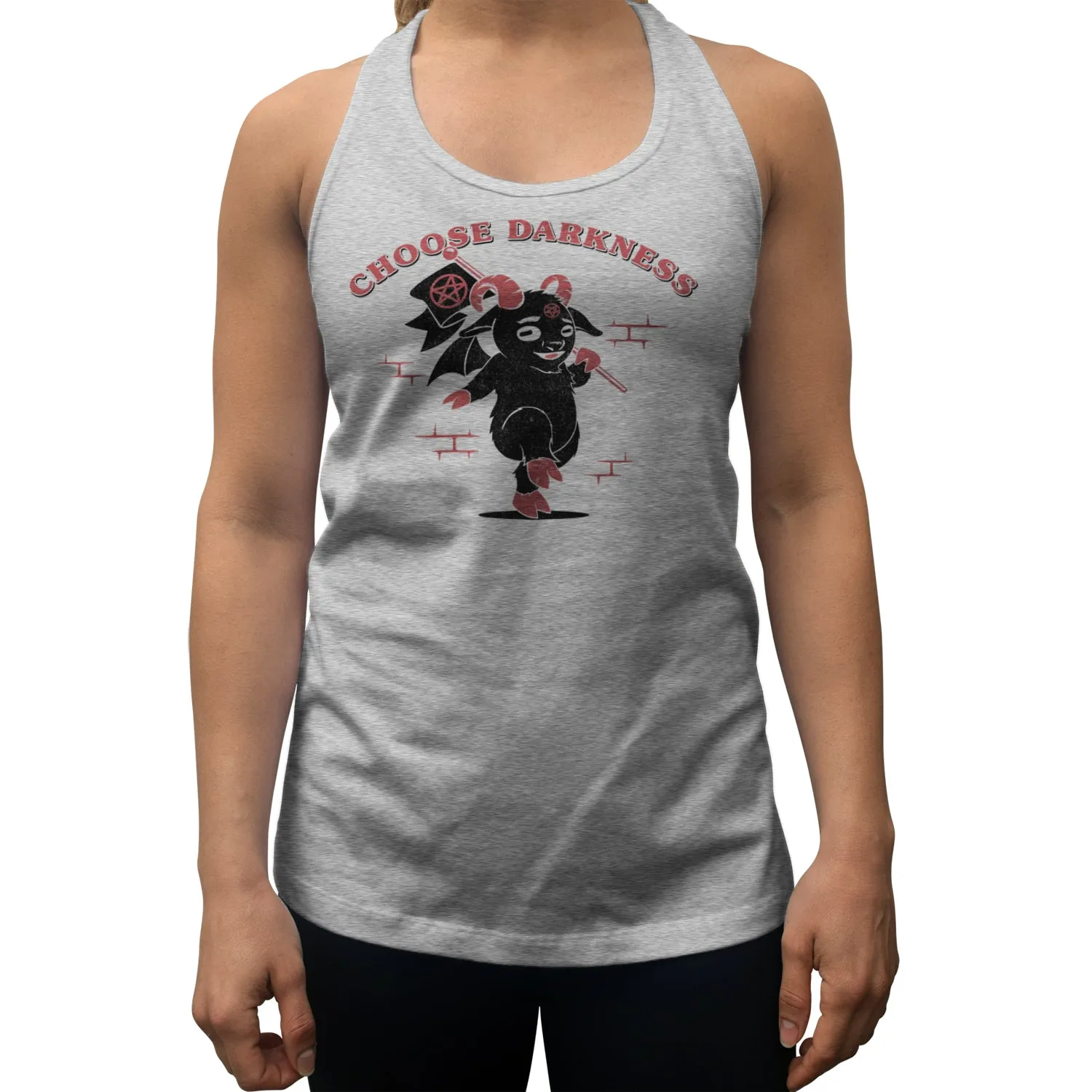 Women's Choose Darkness Racerback Tank Top