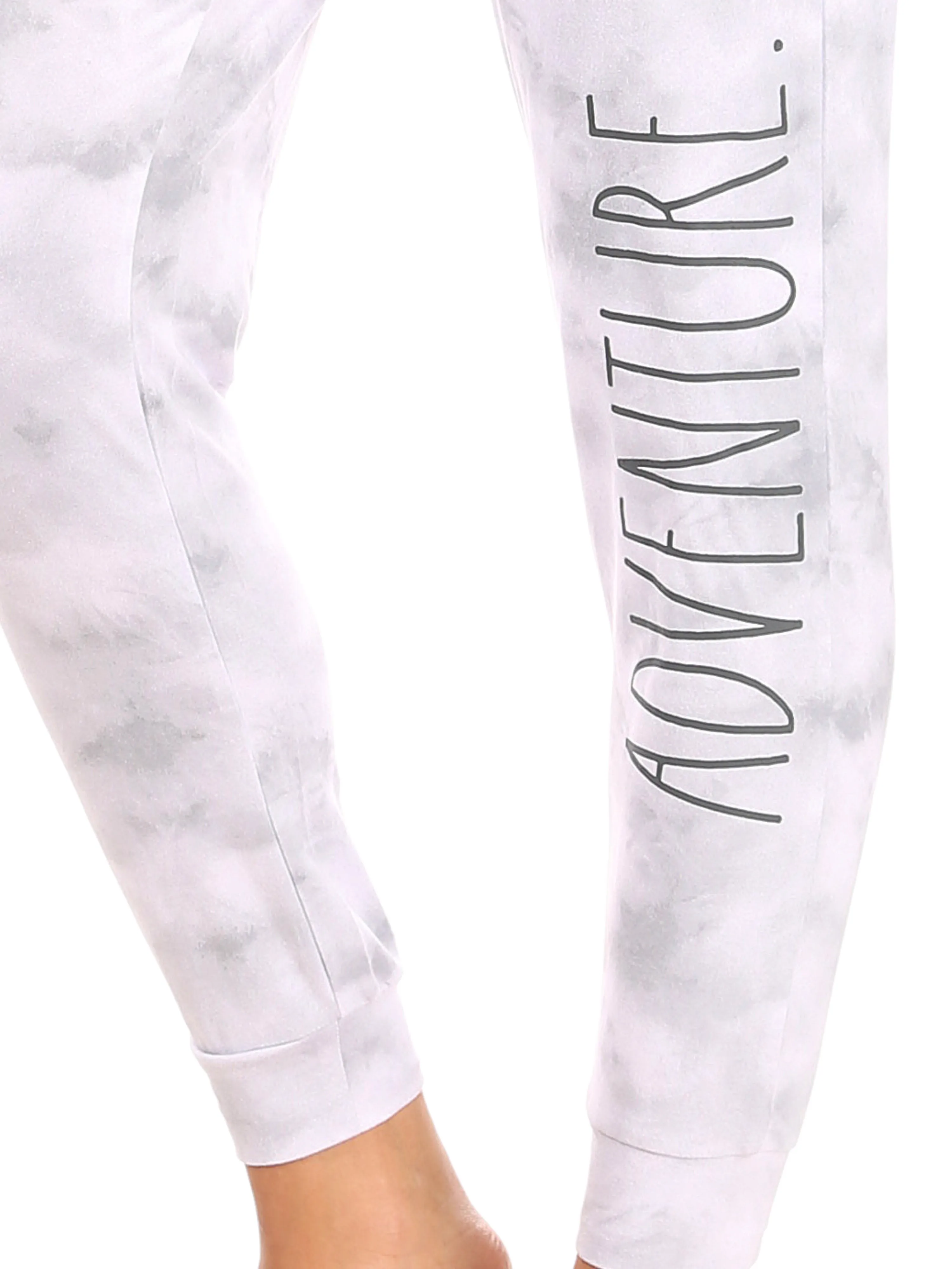 Women's "ADVENTURE" & "DREAM" 2-Pack Drawstring Pajama Joggers