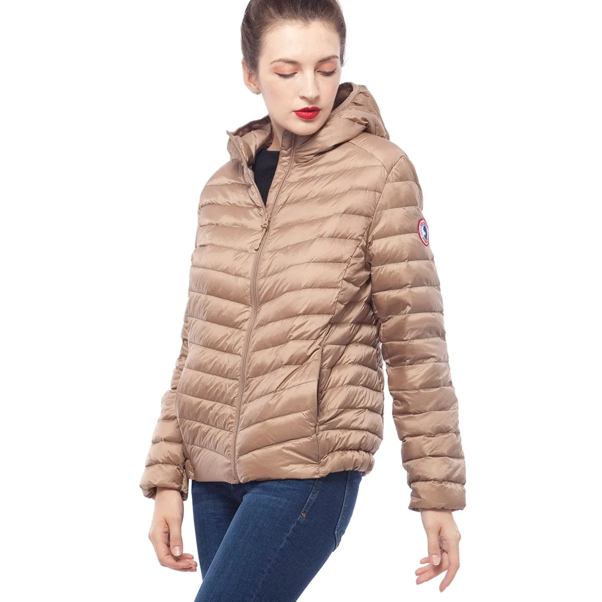 Women's Ultra Light Packable Down Puffer Jacket