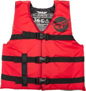 YOUTH FLOTATION VEST RED/BLACK