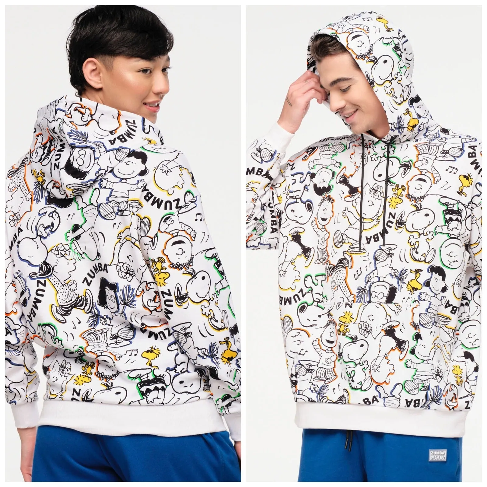 Zumba® X Peanuts™ Unisex Pullover Hoodie - White